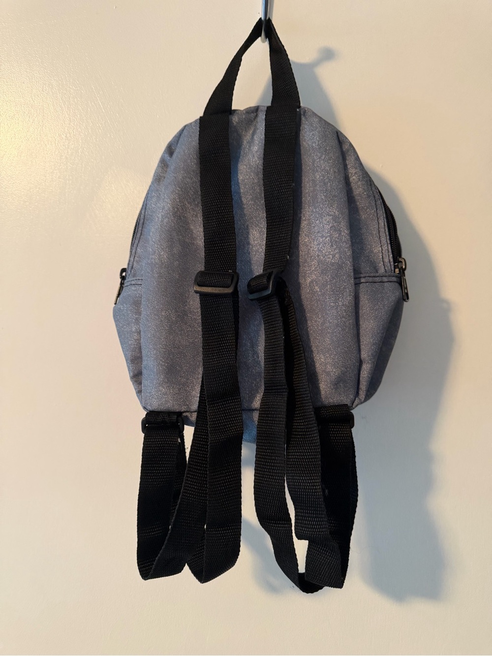 Vans Blue-Gray Mini Backpack with Off The Wall Patch - Picture 3 of 3